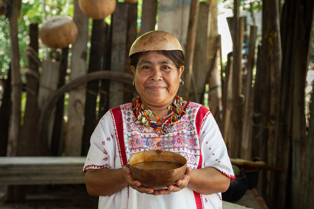Atole de mango tradicional de Santa María Zacatepec