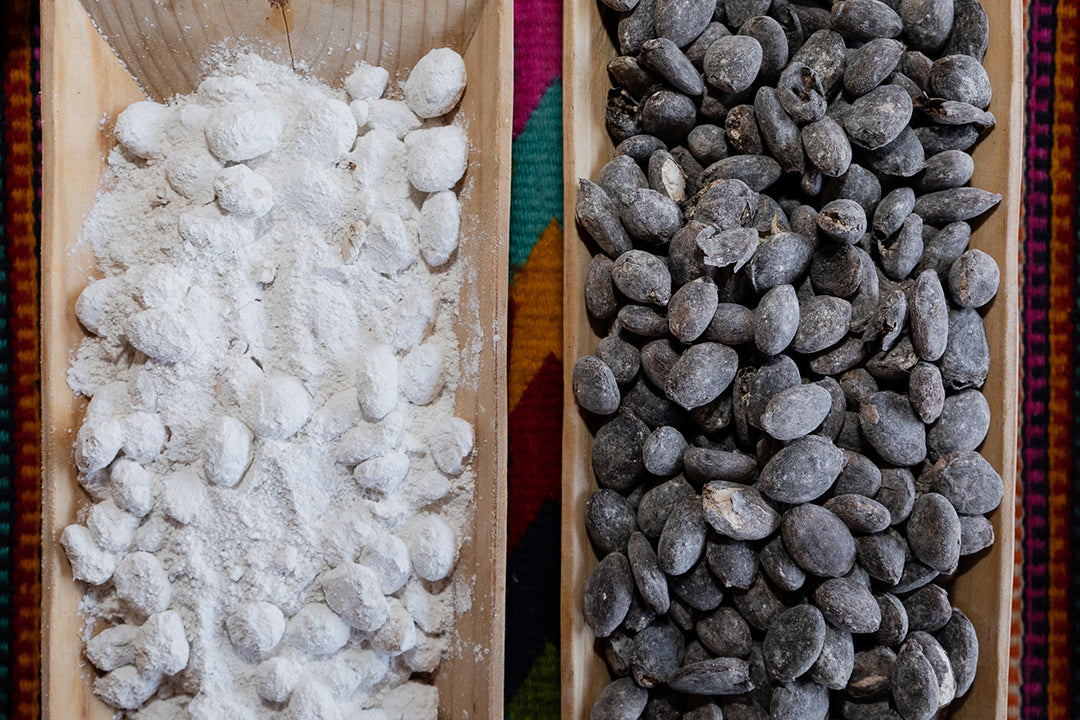 La elaboración de Chocolate atole con cacao blanco